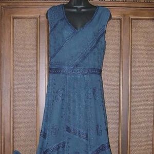 NWT Long Boho Twirlly Dress 2X, 44" bust